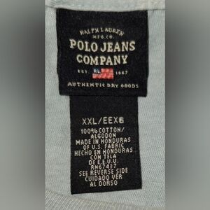 VINTAGE POLO JEANS BLACK LABEL BY RALPH LAUREN MENS TSHIRT SIZE XXL